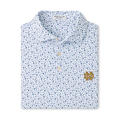 Men's Peter Millar Navy Notre Dame Fighting Irish Kick Off Performance Polo