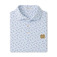Men's Peter Millar  Navy Notre Dame Fighting Irish Kick Off Performance Polo