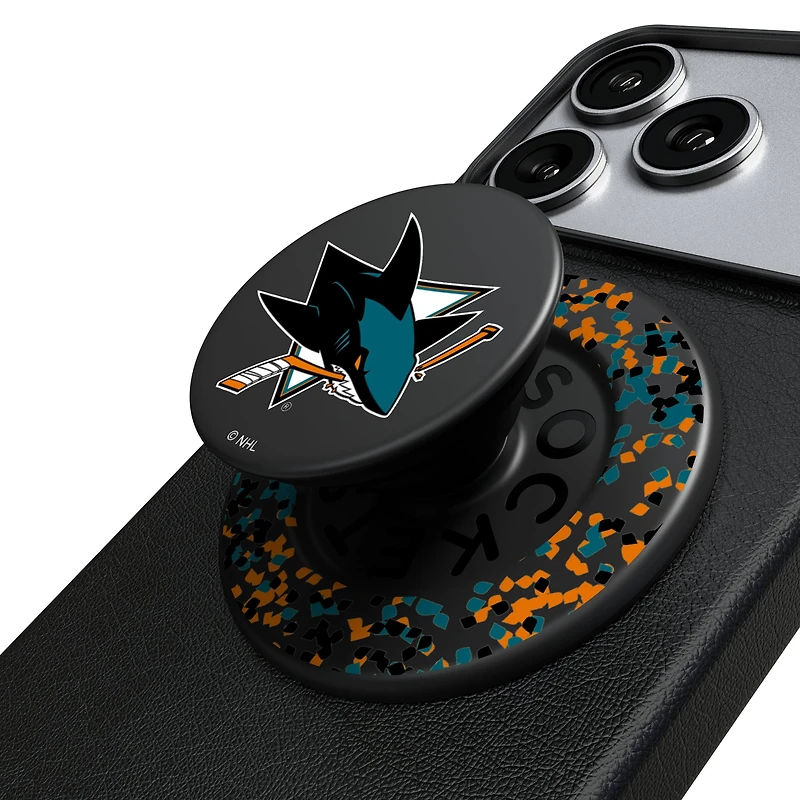 Keyscaper San Jose Sharks Confetti Magnetic Phone Grip & Stand