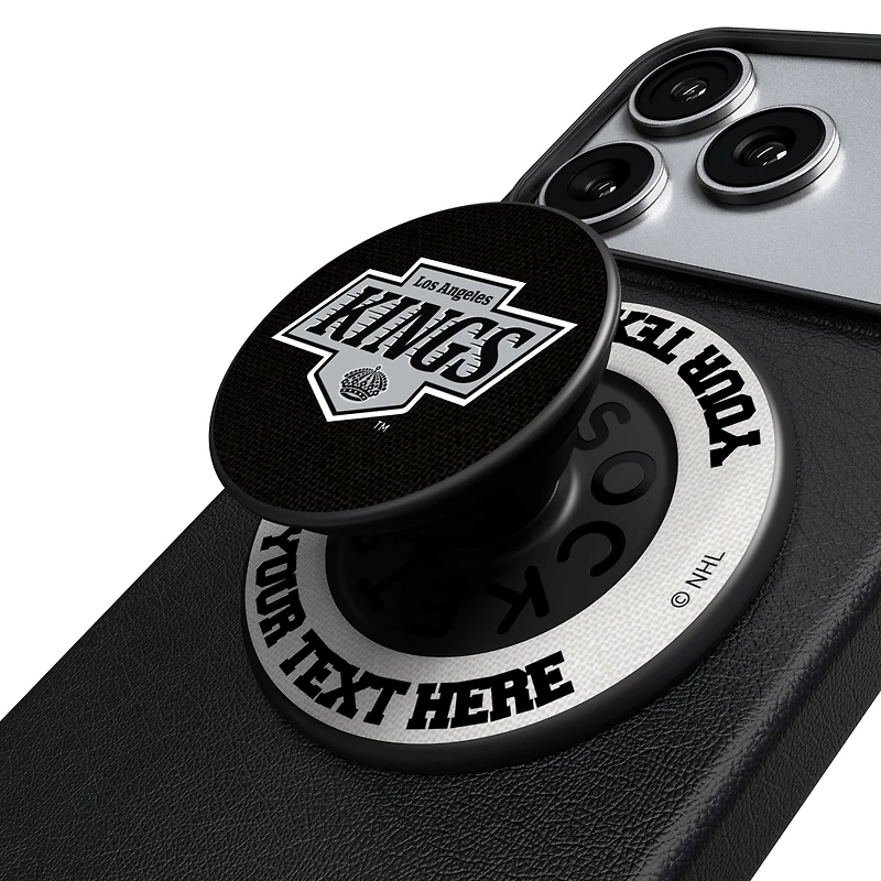 Keyscaper Los Angeles Kings Personalized Endzone Solid PopSockets Magnetic Phone Grip & Stand