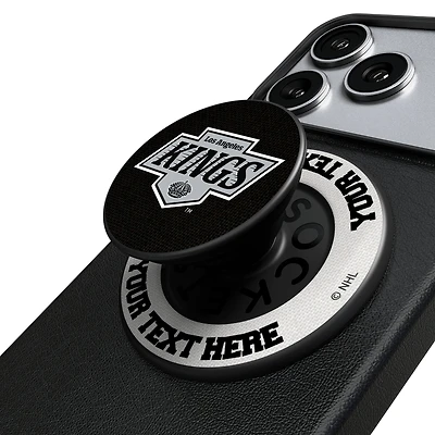 Keyscaper Los Angeles Kings Personalized Endzone Solid PopSockets Magnetic Phone Grip & Stand