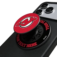 Keyscaper New Jersey Devils Personalized Endzone Solid PopSockets Magnetic Phone Grip & Stand