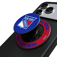 Keyscaper New York Rangers Personalized Endzone Solid PopSockets Magnetic Phone Grip & Stand