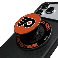 Keyscaper Philadelphia Flyers Personalized Endzone Solid PopSockets Magnetic Phone Grip & Stand