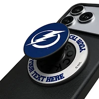 Keyscaper Tampa Bay Lightning Personalized Endzone Solid PopSockets Magnetic Phone Grip & Stand