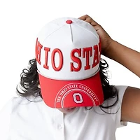 Women's Gameday Social  White/Scarlet Ohio State Buckeyes Five-Panel Rope Away Adjustable Hat