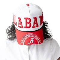 Women's Gameday Social  White/Crimson Alabama Crimson Tide Five-Panel Rope Away Adjustable Hat