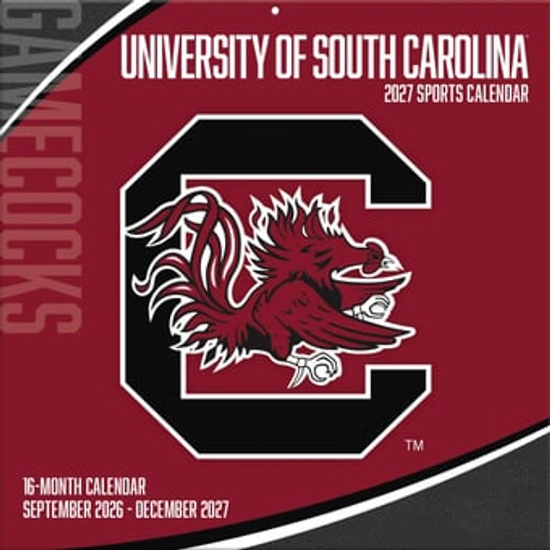 South Carolina Gamecocks 2027 12” x 12” Team Wall Calendar