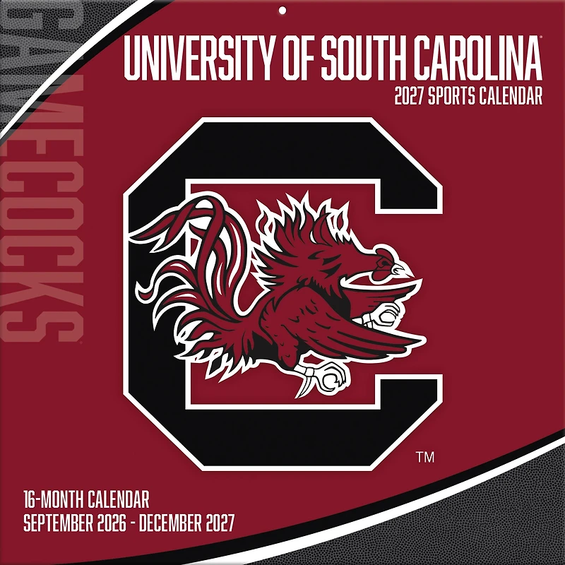South Carolina Gamecocks 2027 12” x 12” Team Wall Calendar