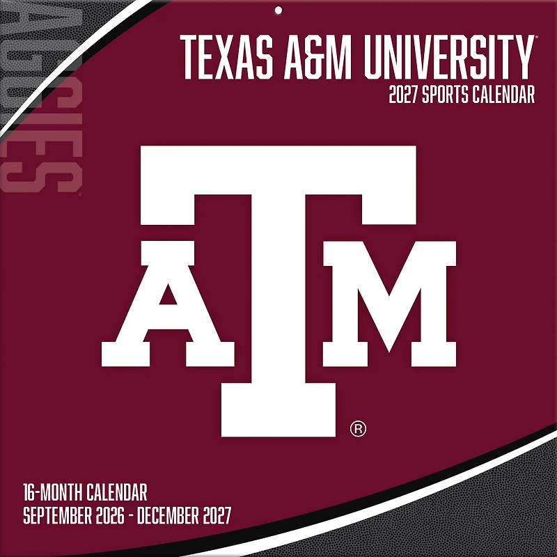 Texas A&M Aggies 2027 12” x 12” Team Wall Calendar