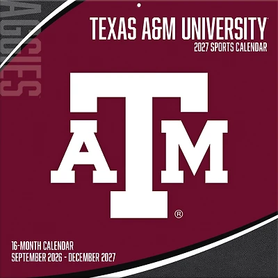 Texas A&M Aggies 2027 12” x 12” Team Wall Calendar