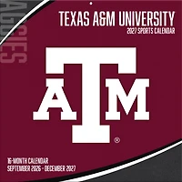 Texas A&M Aggies 2027 12” x 12” Team Wall Calendar