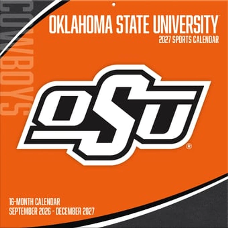 Oklahoma State Cowboys 2027 12” x 12” Team Wall Calendar