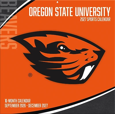 Oregon State Beavers 2027 12” x 12” Team Wall Calendar
