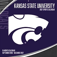 Kansas State Wildcats 2027 12” x 12” Team Wall Calendar