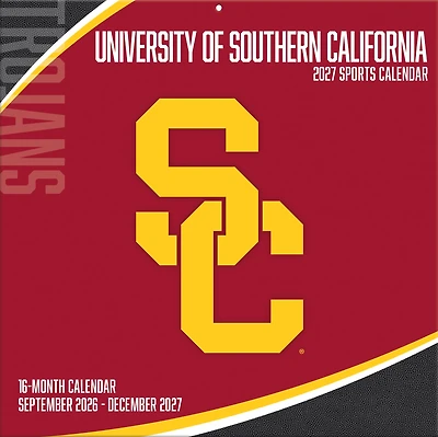 USC Trojans 2027 12” x 12” Team Wall Calendar