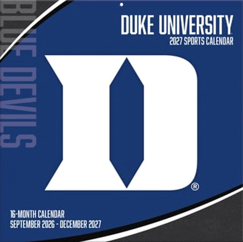 Duke Blue Devils 2027 12” x 12” Team Wall Calendar