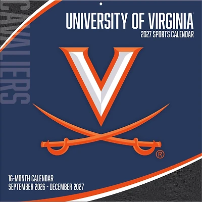 Virginia Cavaliers 2027 12” x 12” Team Wall Calendar
