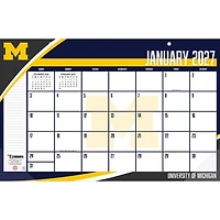 Michigan Wolverines 17" x 11" Desk Pad Calendar
