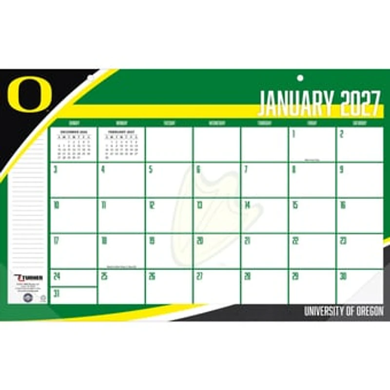Oregon Ducks 17" x 11" Desk Pad Calendar