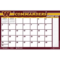 Washington Commanders 17" x 11" Desk Pad Calendar