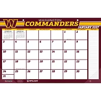 Washington Commanders 17" x 11" Desk Pad Calendar