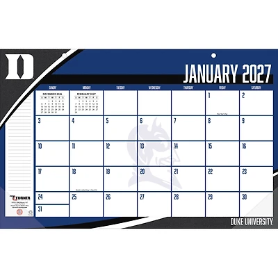 Duke Blue Devils 17" x 11" Desk Pad Calendar