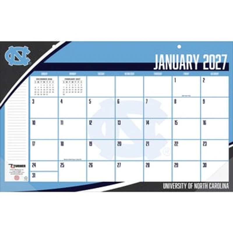 North Carolina Tar Heels 17" x 11" Desk Pad Calendar