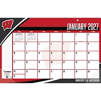 Wisconsin Badgers 17" x 11" Desk Pad Calendar