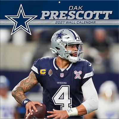 Dak Prescott Dallas Cowboys 12" x 12" 2027 Player Wall Calendar