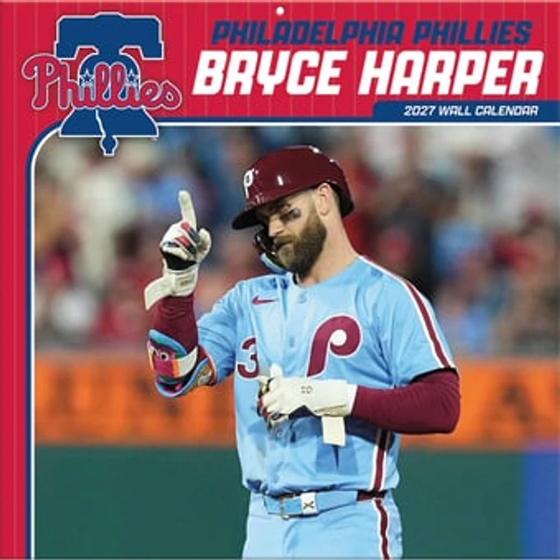 Bryce Harper Philadelphia Phillies 12" x 12" 2027 Player Wall Calendar