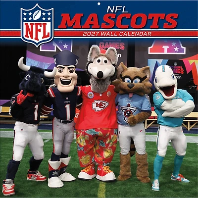 NFL Mascots 12" x 12" 2027 Wall Calendar
