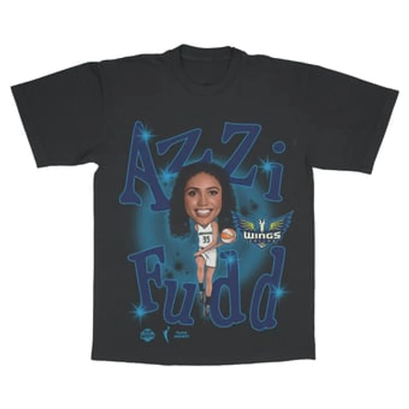 Unisex Playa Society Azzi Fudd Black Dallas Wings Player T-Shirt