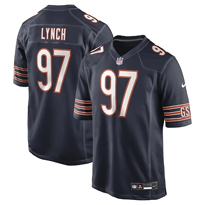 Men's Nike James Lynch Navy Chicago Bears Team Game Jersey