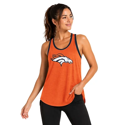 Women's G-III 4Her by Carl Banks Orange Denver Broncos Tater II Racerback Tank Top