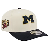 Men's New Era White/Royal Michigan Wolverines America's 250th 9SEVENTY Adjustable Hat