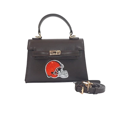 Cuce Cleveland Browns Team Color Vegan Leather Mini Purse