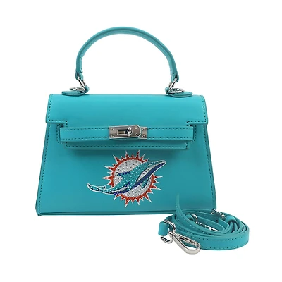 Cuce Miami Dolphins Team Color Vegan Leather Mini Purse