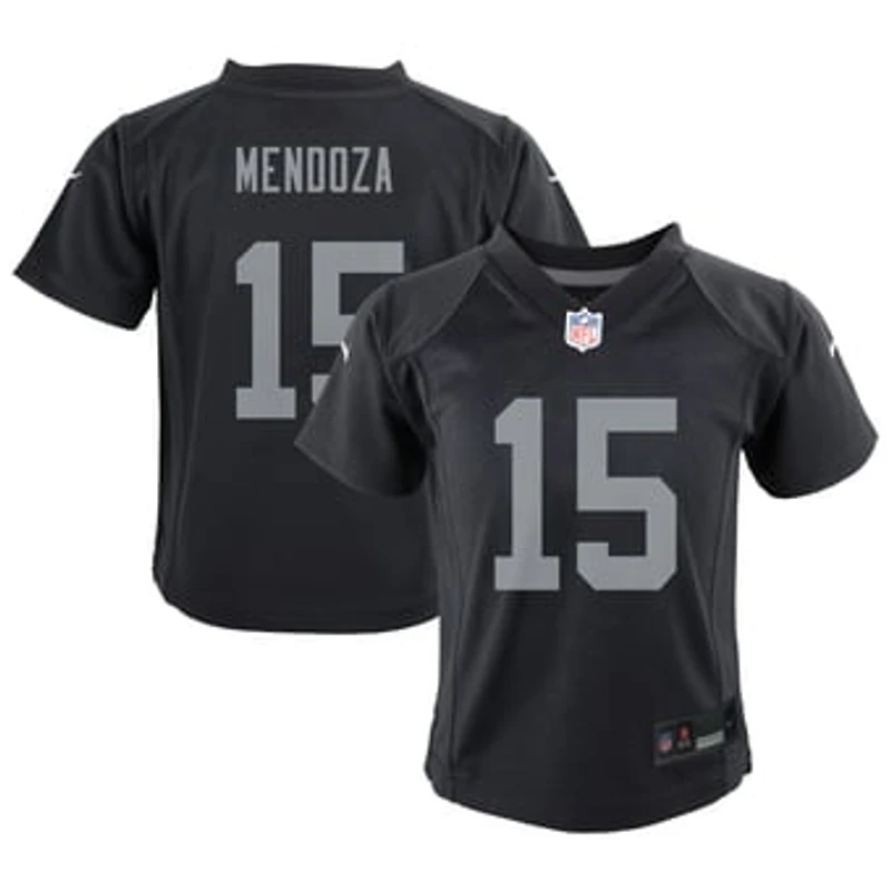 Preschool Nike Fernando Mendoza Black Las Vegas Raiders Team Game Player Jersey