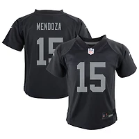 Preschool Nike Fernando Mendoza Black Las Vegas Raiders Team Game Player Jersey
