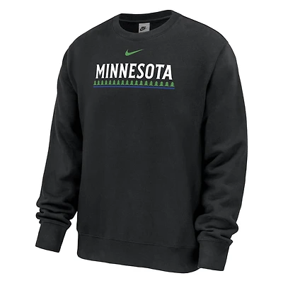 Men's Nike Black Minnesota Timberwolves Club Fleece Sweatshirt