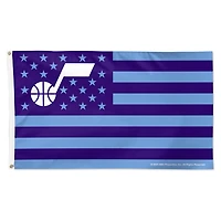 WinCraft Utah Jazz 3' x 5' Single-Sided Deluxe Patriotic Stars & Stripes Flag