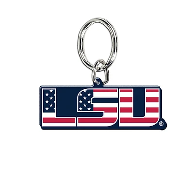 WinCraft LSU Tigers Stars & Stripes Acrylic Key Ring