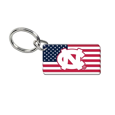 WinCraft North Carolina Tar Heels Stars & Stripes Acrylic Key Ring