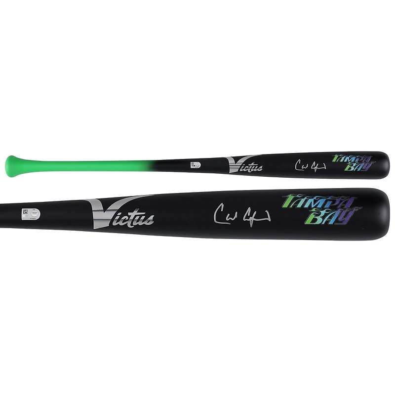 Carl Crawford Tampa Bay Rays Autographed Victus City Connect Bat