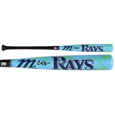 Carl Crawford Tampa Bay Rays Autographed Marucci Camo Fade Bat
