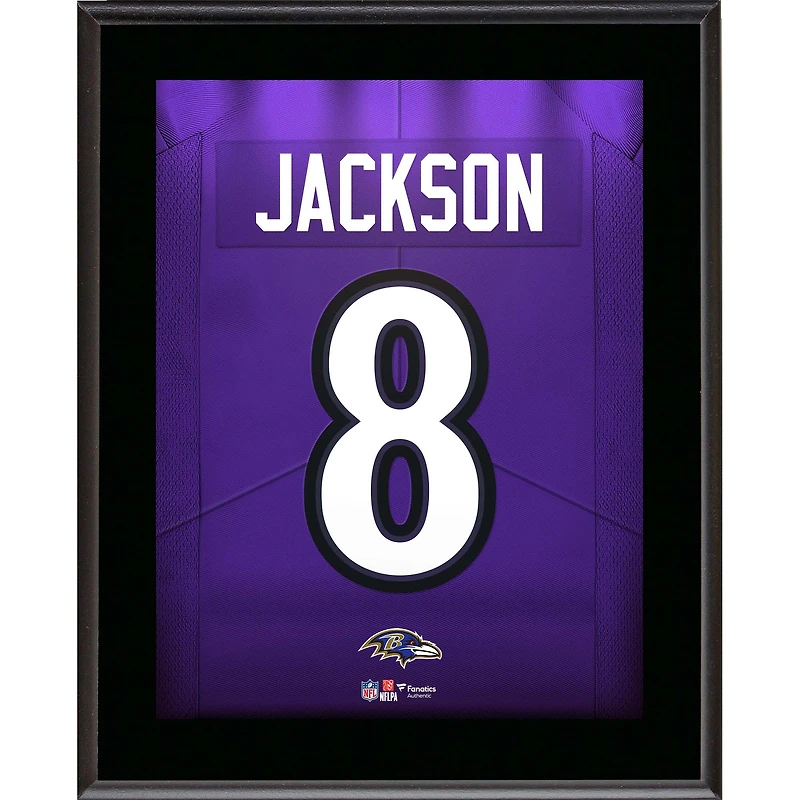 Lamar Jackson Baltimore Ravens 10.5" x 13" Jersey Number Sublimated Player Plaque