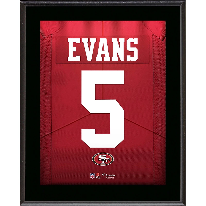 Mike Evans San Francisco 49ers 10.5" x 13" Jersey Number Sublimated Player Plaque