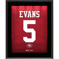 Mike Evans San Francisco 49ers 10.5" x 13" Jersey Number Sublimated Player Plaque