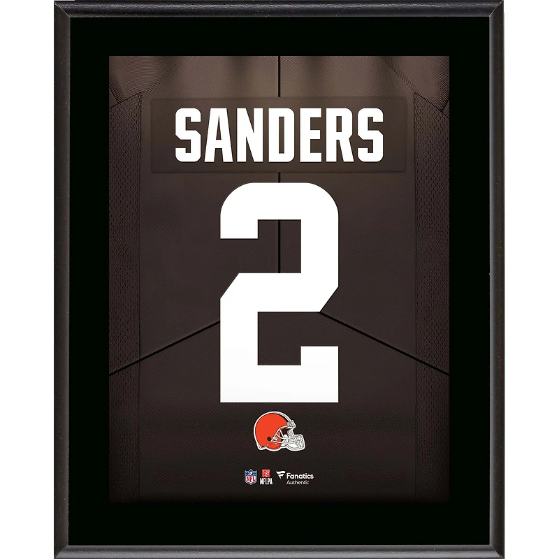 Shedeur Sanders Cleveland Browns 10.5" x 13" Jersey Number Sublimated Player Plaque